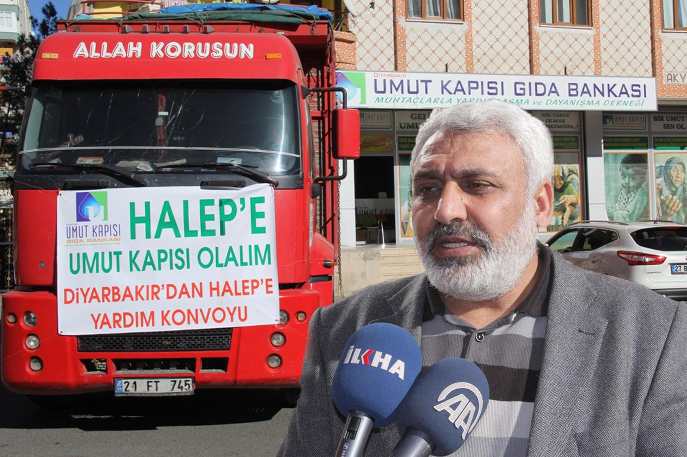 Umut Kapısı'ndan Halep'e 3 kamyon yardım
